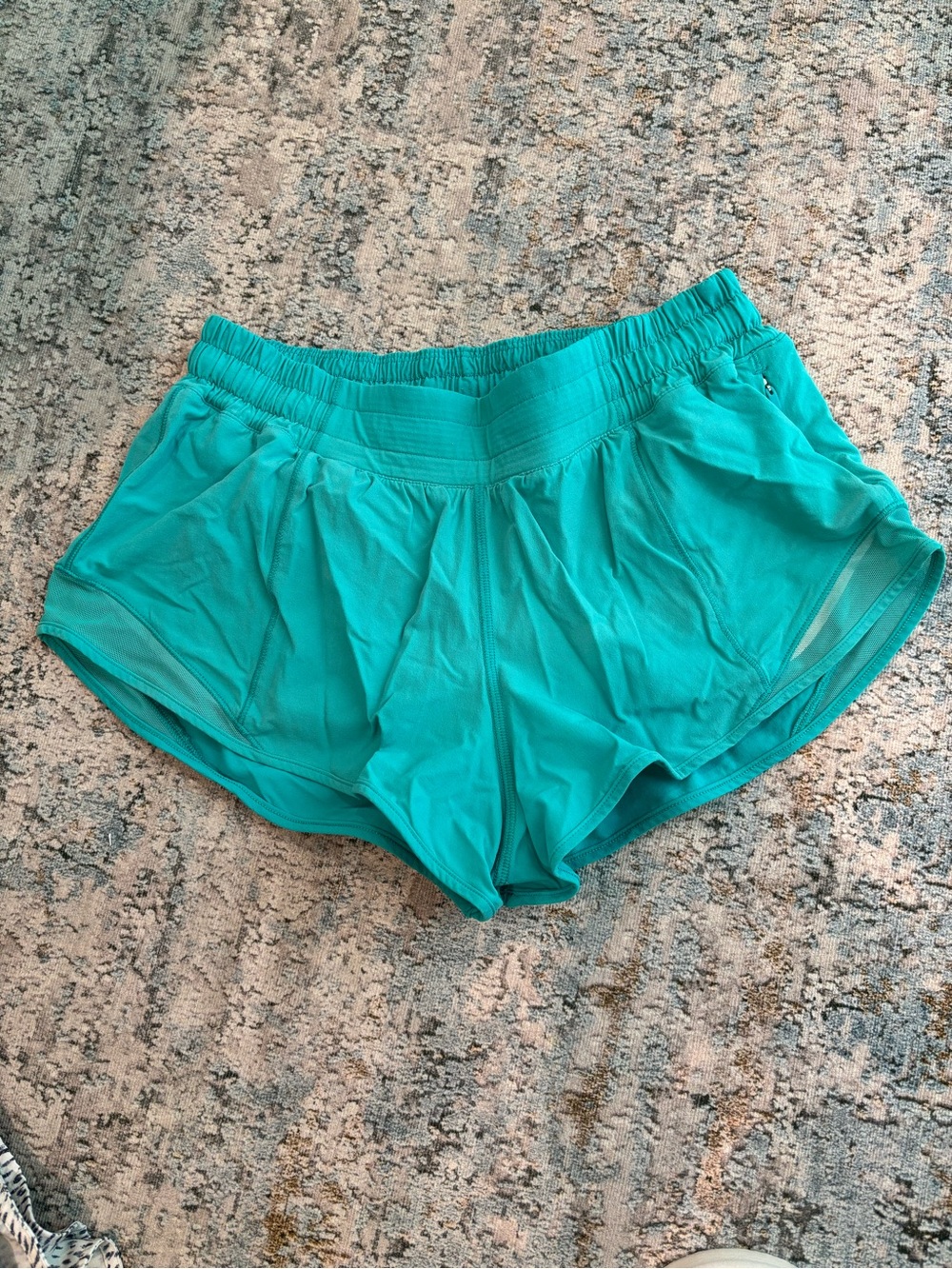lululemon athletica Teal 2.5” hotty hot Running Shorts